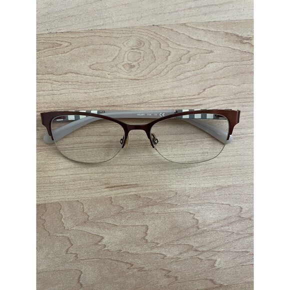 Kate Spade Valary 0W94 Brown Semi Rimless Eyeglasses Frame w Flexhinge 51-16-135 - Picture 1 of 7